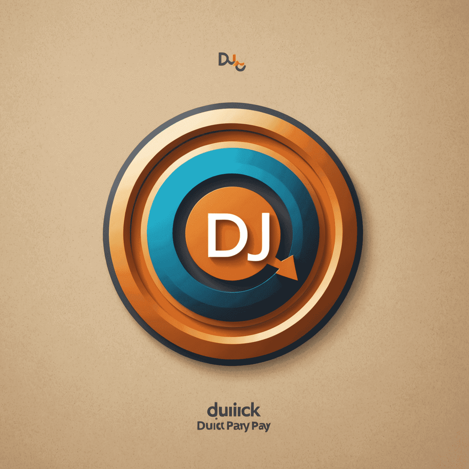 du Quick Pay logo with flowing animation and rounded, energetic design
