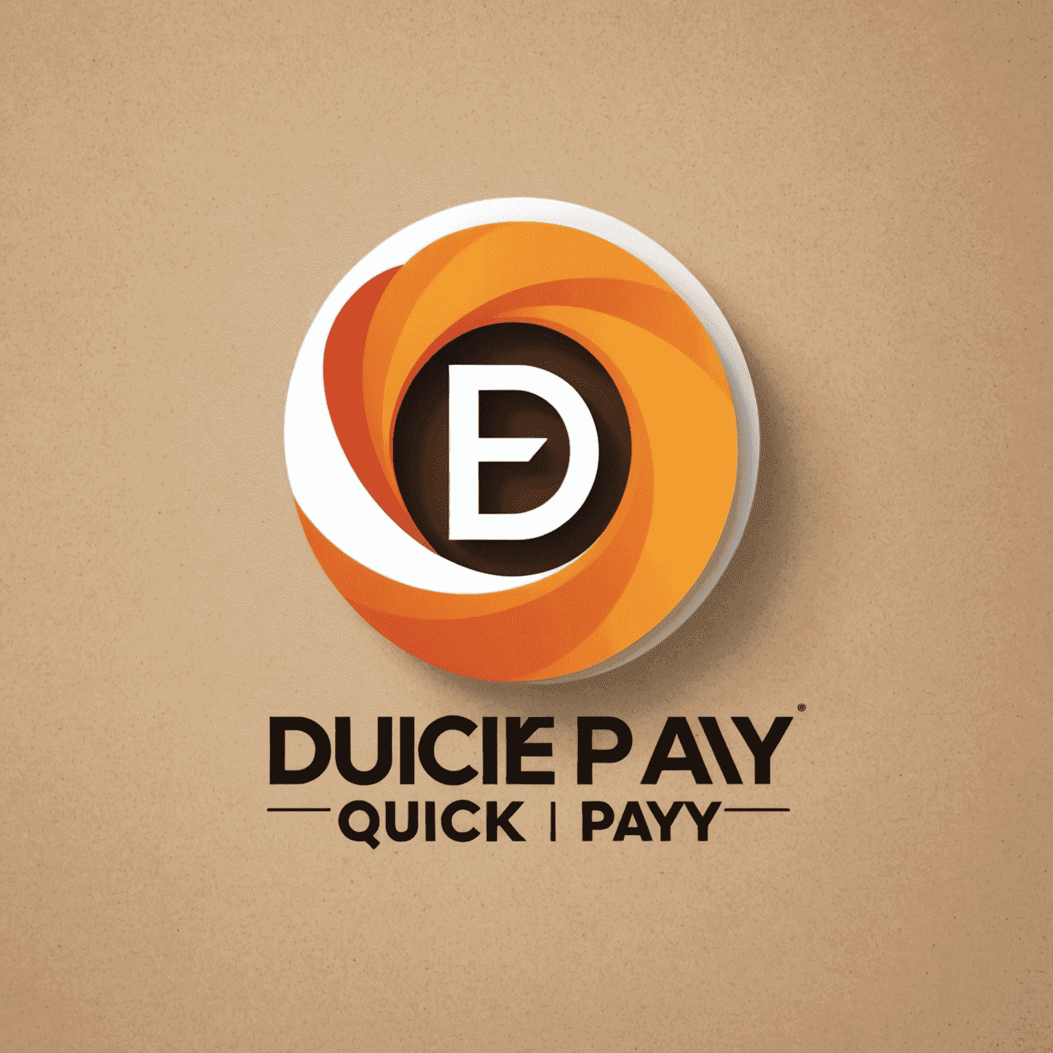 du Quick Pay logo with flowing animation and rounded, energetic design