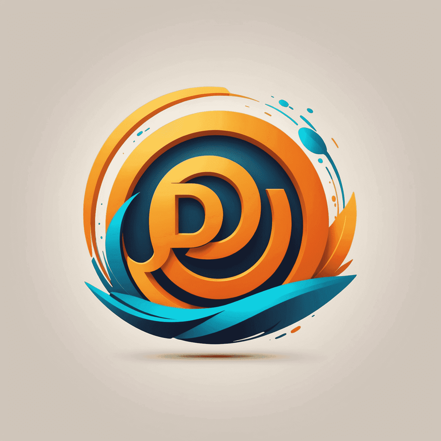 du Quick Pay logo with flowing animation and rounded, energetic design