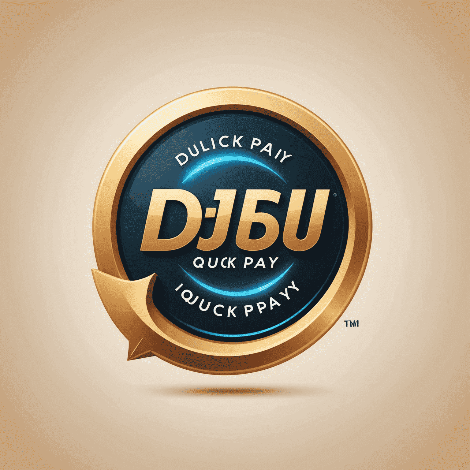du Quick Pay logo with flowing animation and rounded, energetic design
