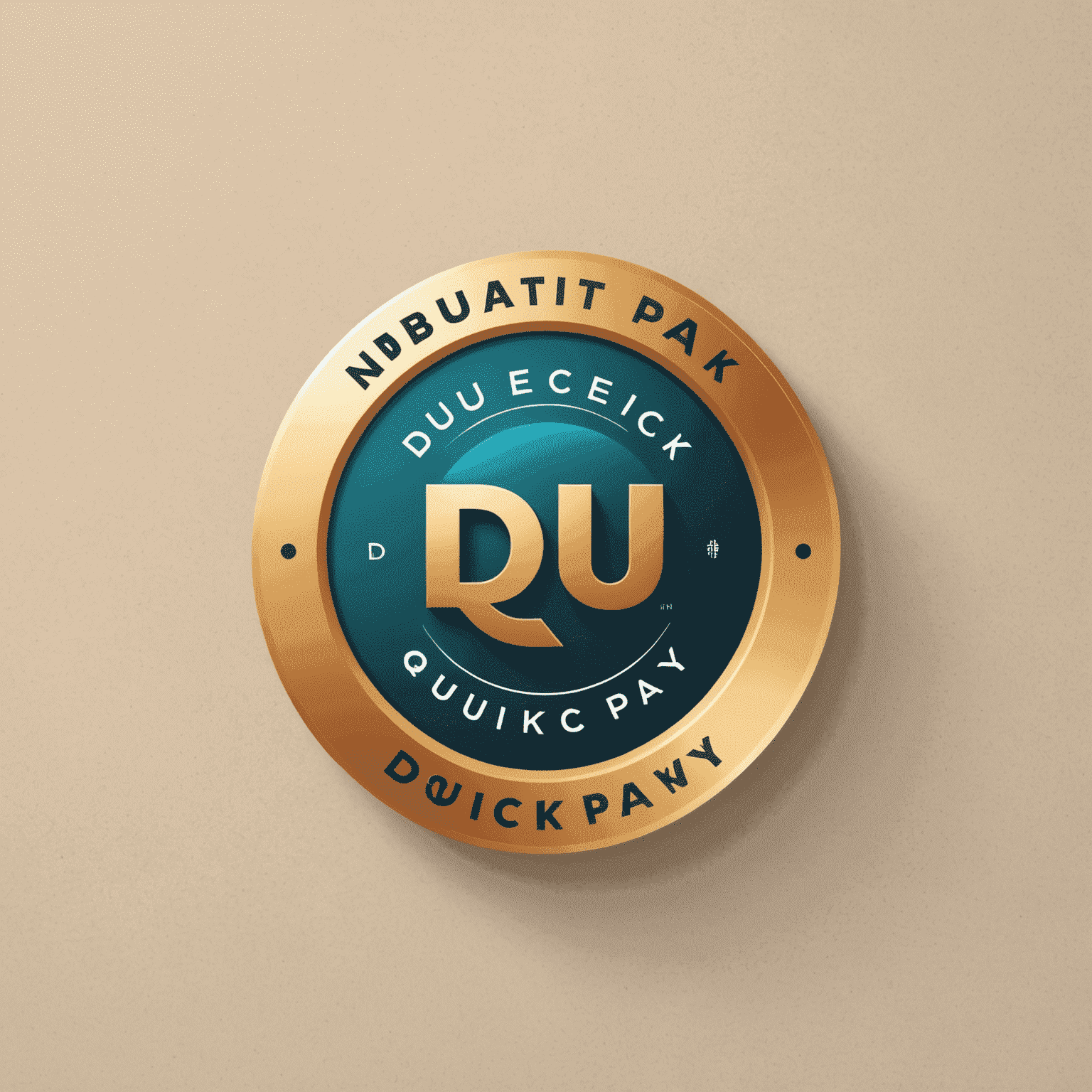 du Quick Pay logo with flowing animation and rounded, energetic design