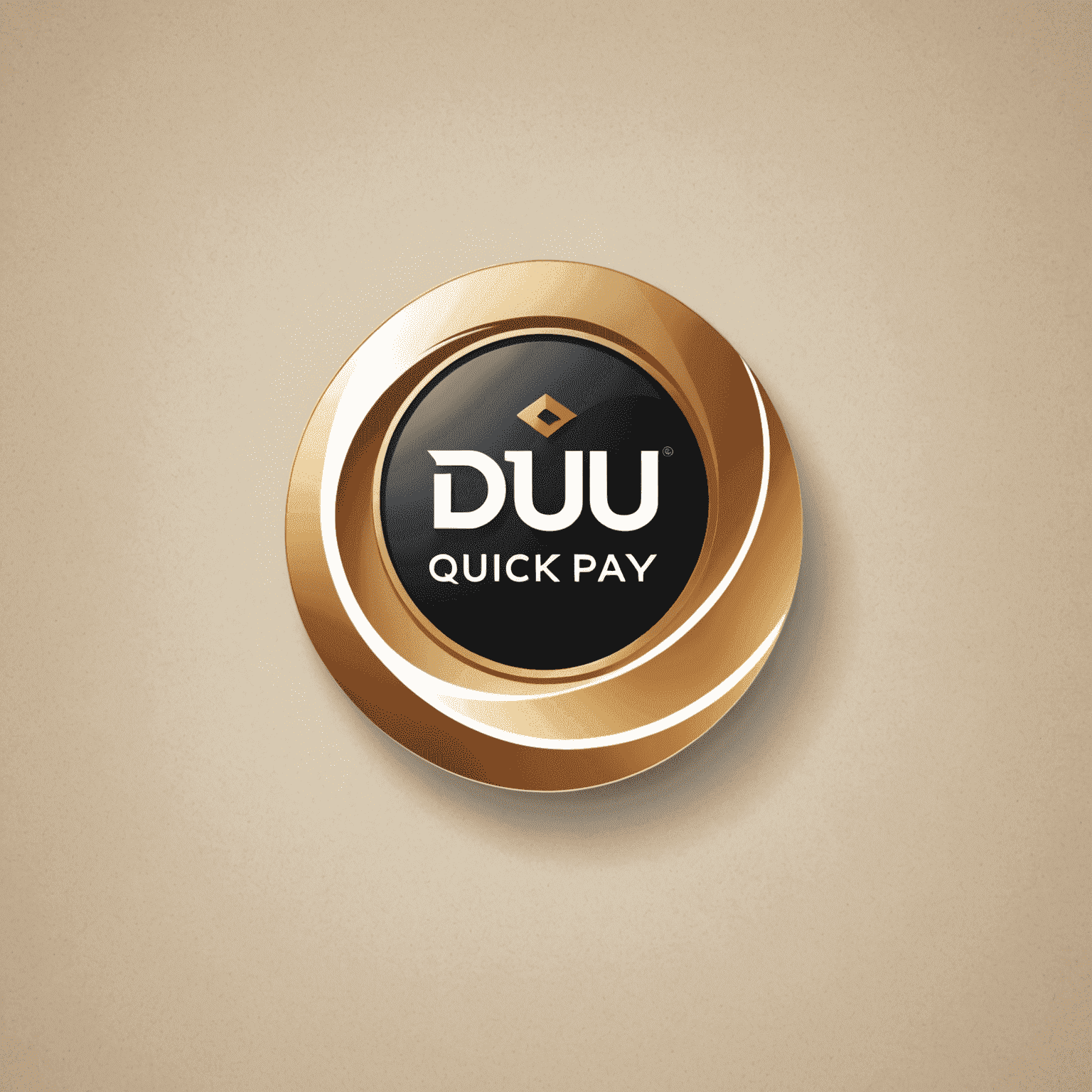 du Quick Pay logo with flowing animation and rounded, energetic design