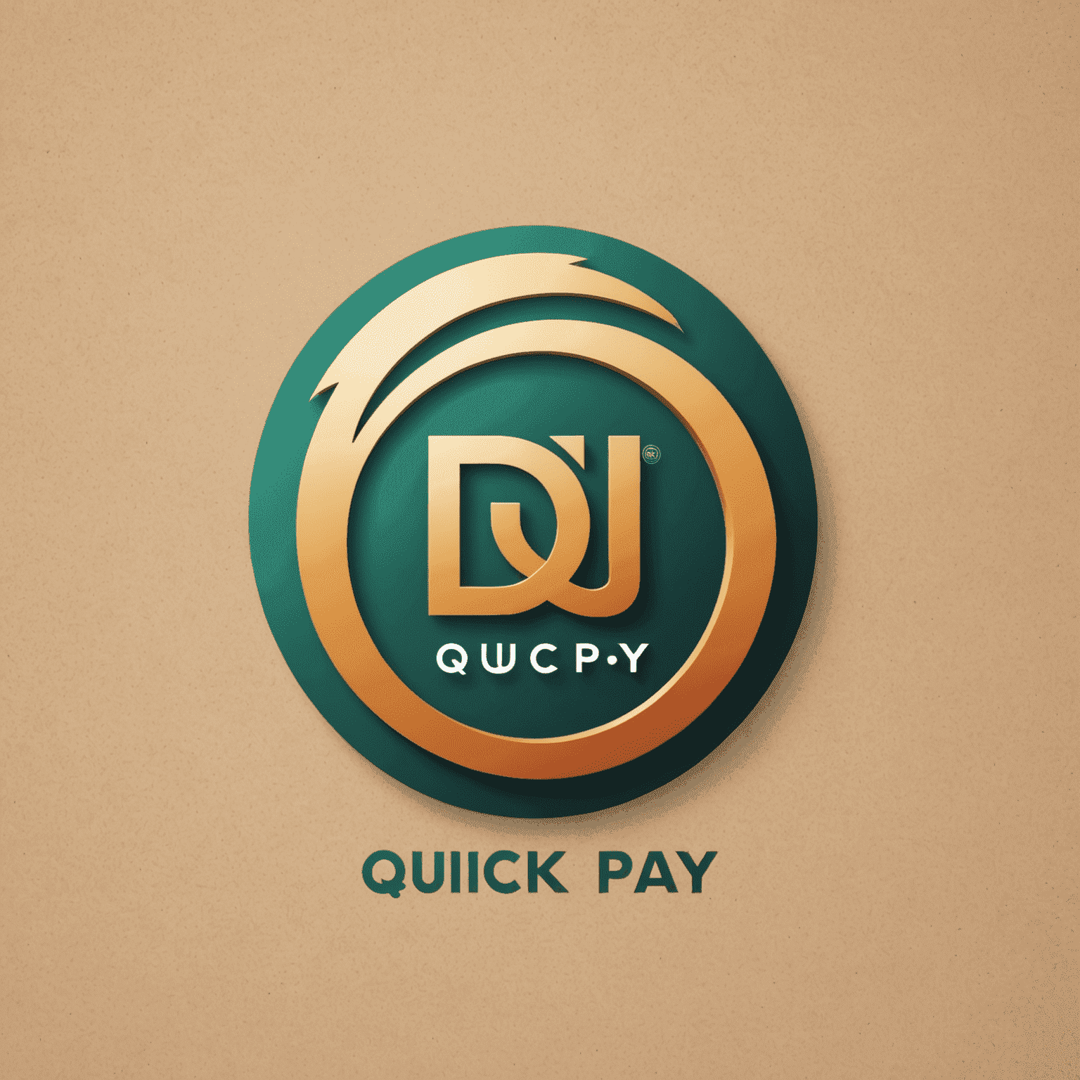du Quick Pay logo with flowing animation and rounded, energetic design