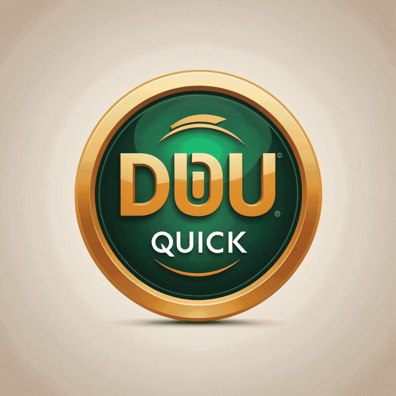 du Quick Pay logo with flowing animation and rounded, energetic design